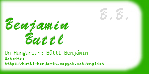 benjamin buttl business card