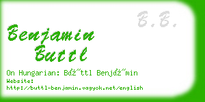 benjamin buttl business card